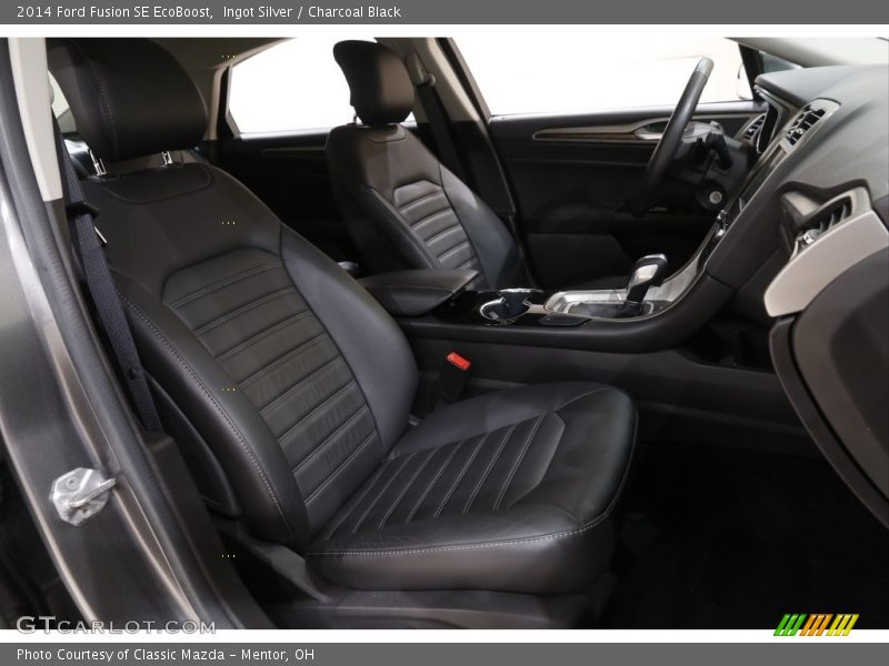 Ingot Silver / Charcoal Black 2014 Ford Fusion SE EcoBoost