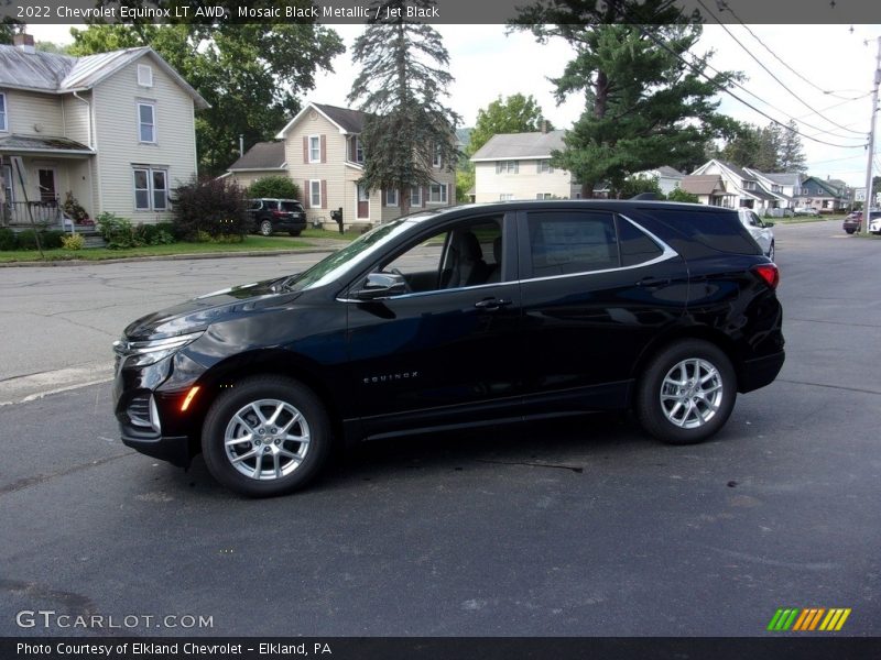 Mosaic Black Metallic / Jet Black 2022 Chevrolet Equinox LT AWD