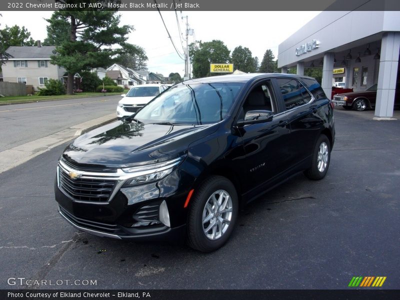 Mosaic Black Metallic / Jet Black 2022 Chevrolet Equinox LT AWD