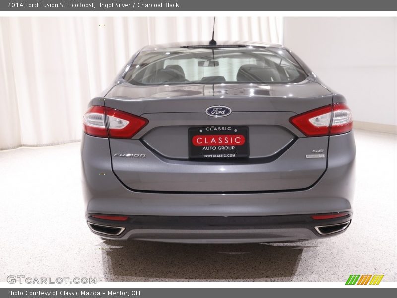 Ingot Silver / Charcoal Black 2014 Ford Fusion SE EcoBoost