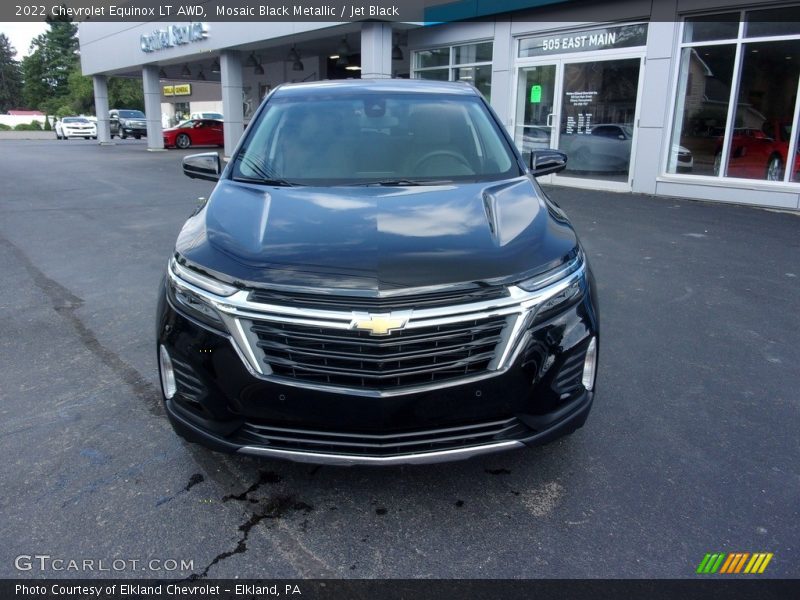 Mosaic Black Metallic / Jet Black 2022 Chevrolet Equinox LT AWD