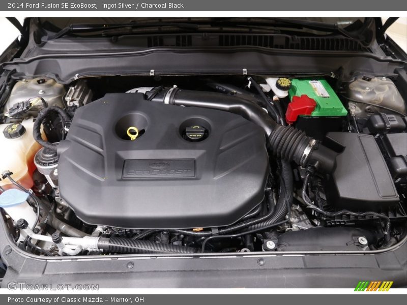 Ingot Silver / Charcoal Black 2014 Ford Fusion SE EcoBoost
