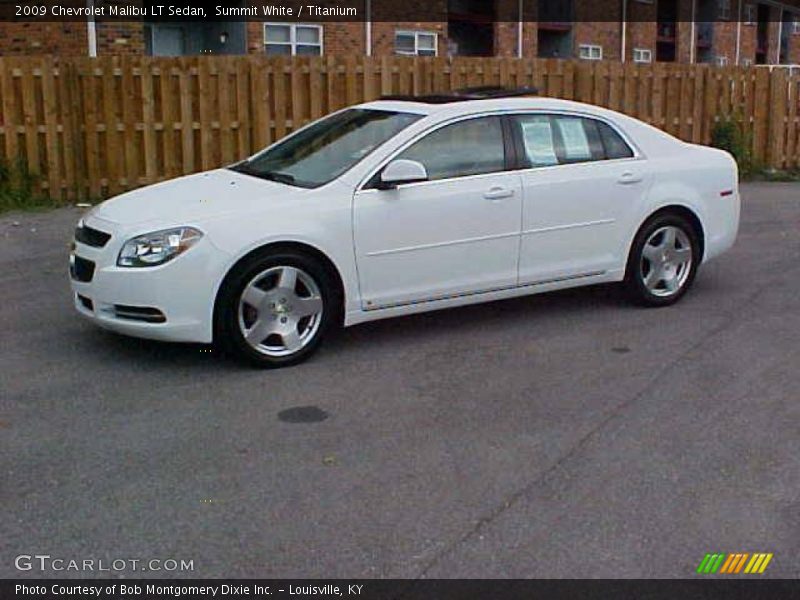 Summit White / Titanium 2009 Chevrolet Malibu LT Sedan