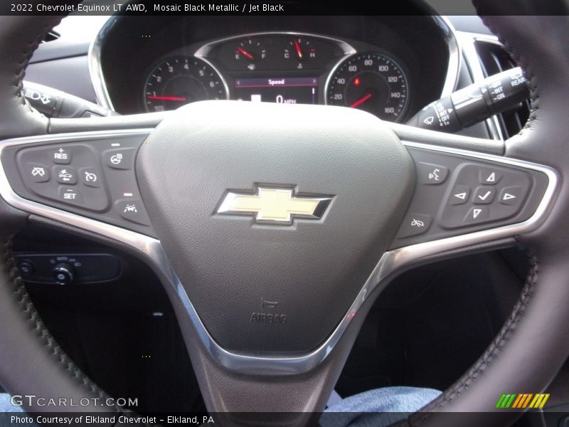 Mosaic Black Metallic / Jet Black 2022 Chevrolet Equinox LT AWD