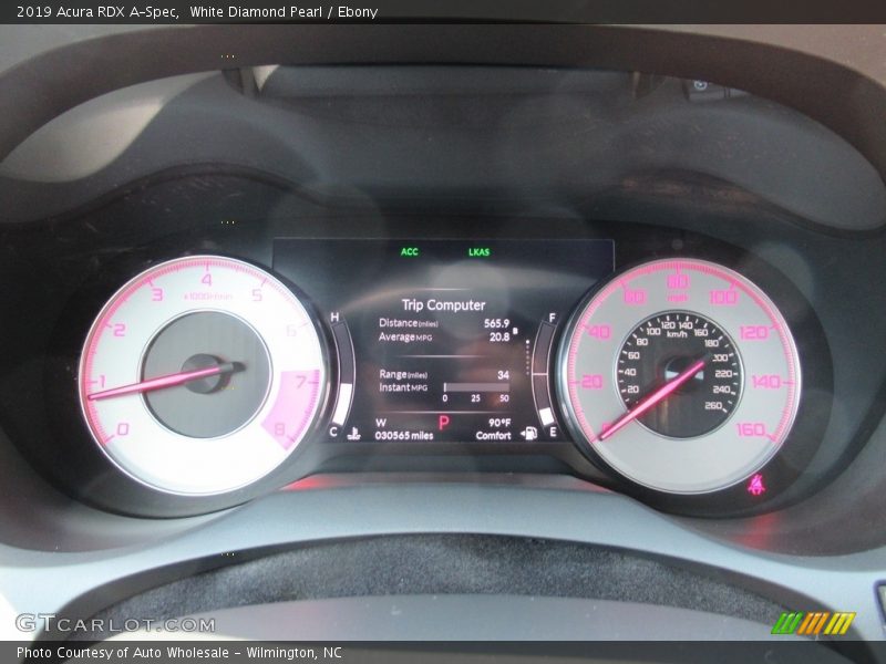 White Diamond Pearl / Ebony 2019 Acura RDX A-Spec