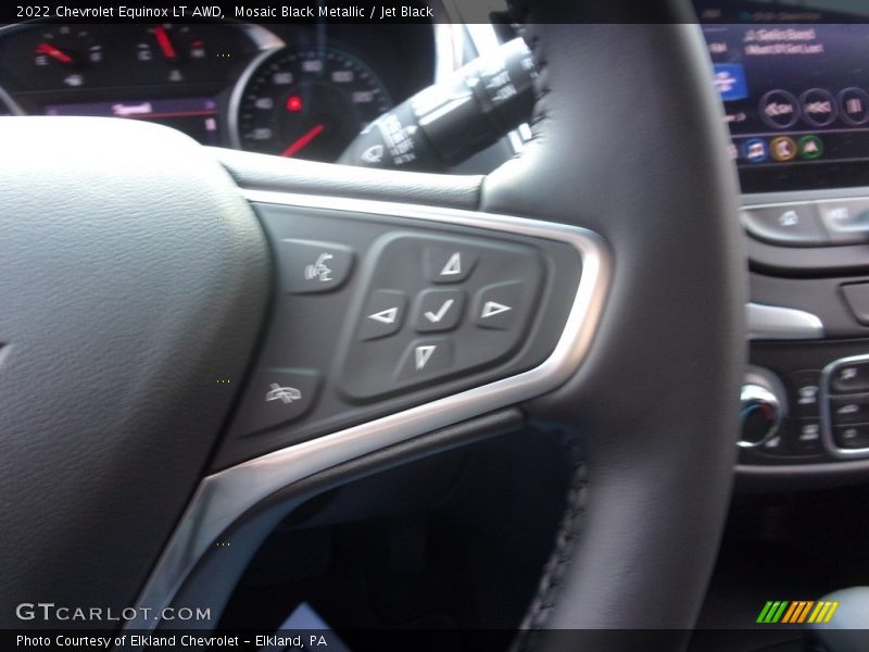 Mosaic Black Metallic / Jet Black 2022 Chevrolet Equinox LT AWD