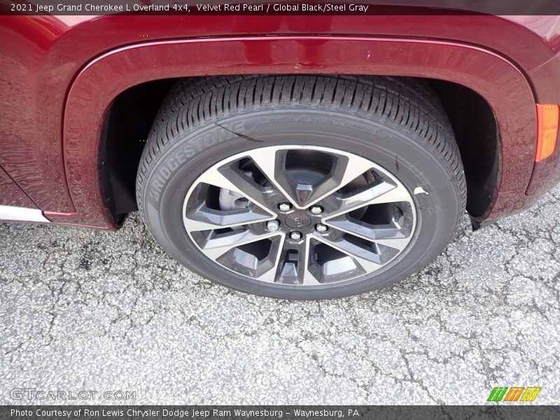 Velvet Red Pearl / Global Black/Steel Gray 2021 Jeep Grand Cherokee L Overland 4x4