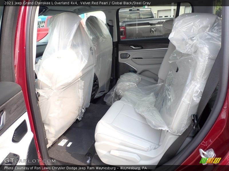 Velvet Red Pearl / Global Black/Steel Gray 2021 Jeep Grand Cherokee L Overland 4x4