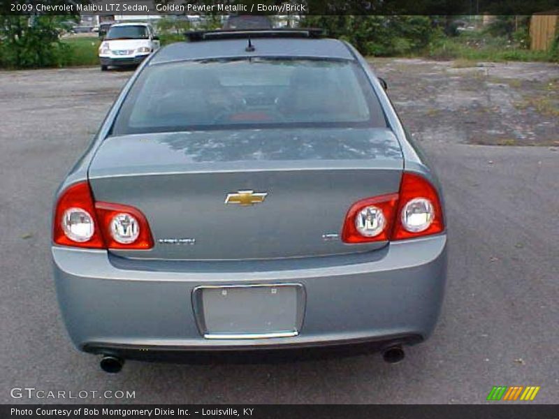 Golden Pewter Metallic / Ebony/Brick 2009 Chevrolet Malibu LTZ Sedan