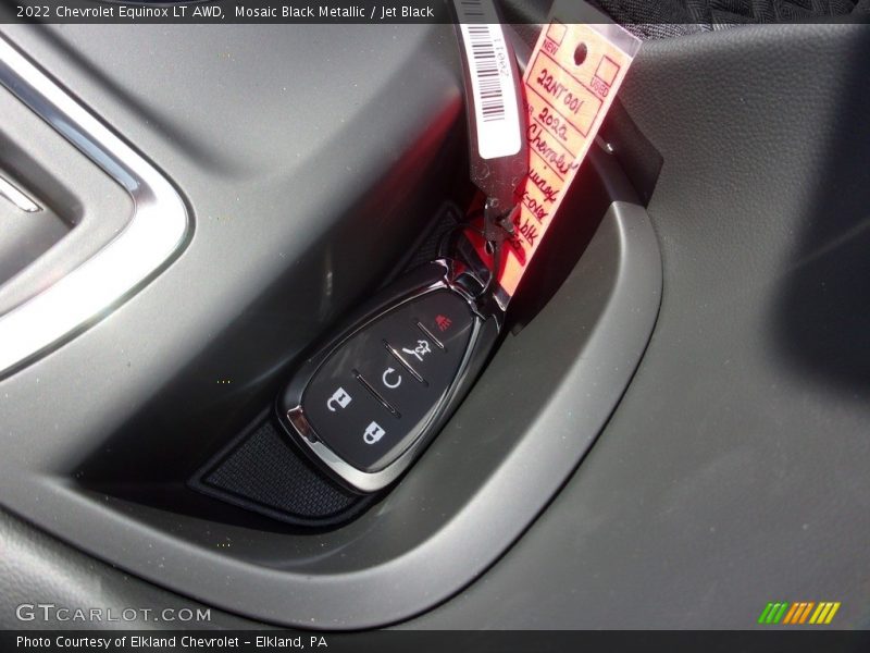 Mosaic Black Metallic / Jet Black 2022 Chevrolet Equinox LT AWD