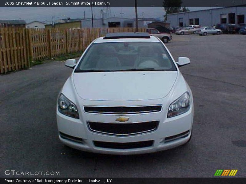 Summit White / Titanium 2009 Chevrolet Malibu LT Sedan