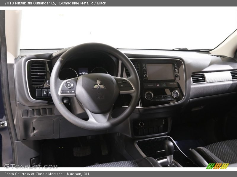 Cosmic Blue Metallic / Black 2018 Mitsubishi Outlander ES