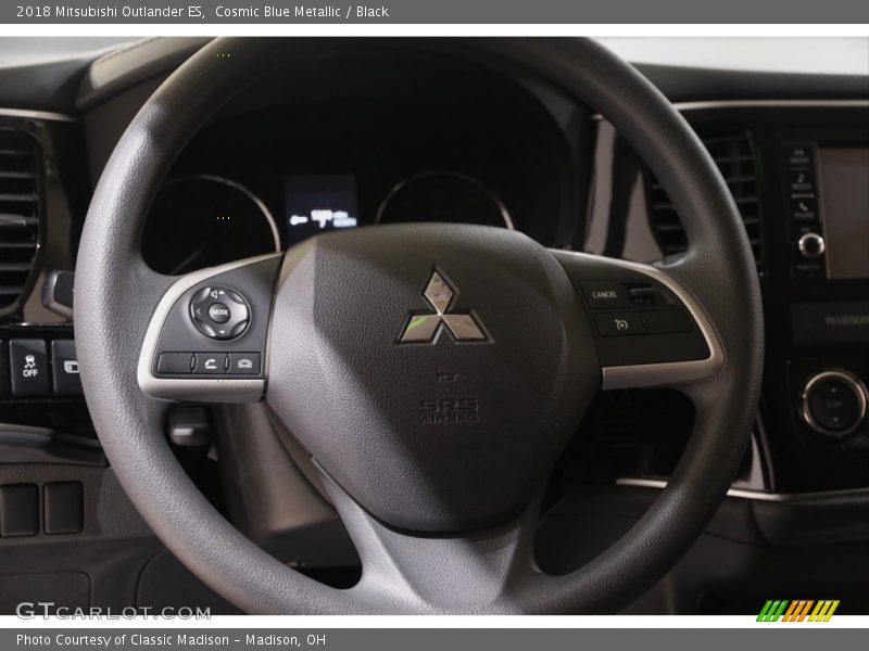 Cosmic Blue Metallic / Black 2018 Mitsubishi Outlander ES