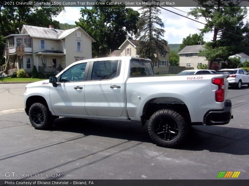 Silver Ice Metallic / Jet Black 2021 Chevrolet Silverado 1500 Custom Trail Boss Crew Cab 4x4
