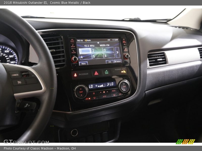 Cosmic Blue Metallic / Black 2018 Mitsubishi Outlander ES