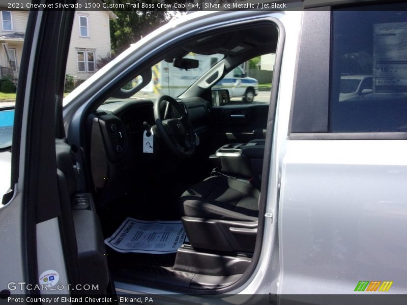 Silver Ice Metallic / Jet Black 2021 Chevrolet Silverado 1500 Custom Trail Boss Crew Cab 4x4