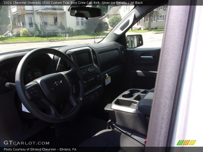 Silver Ice Metallic / Jet Black 2021 Chevrolet Silverado 1500 Custom Trail Boss Crew Cab 4x4
