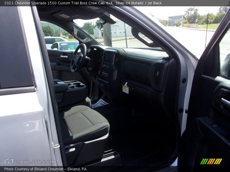 Silver Ice Metallic / Jet Black 2021 Chevrolet Silverado 1500 Custom Trail Boss Crew Cab 4x4