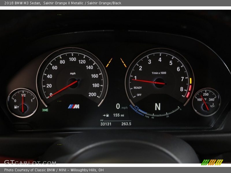 Sakhir Orange II Metallic / Sakhir Orange/Black 2018 BMW M3 Sedan