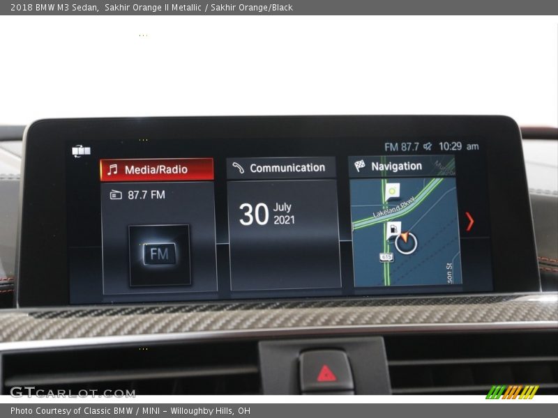 Sakhir Orange II Metallic / Sakhir Orange/Black 2018 BMW M3 Sedan
