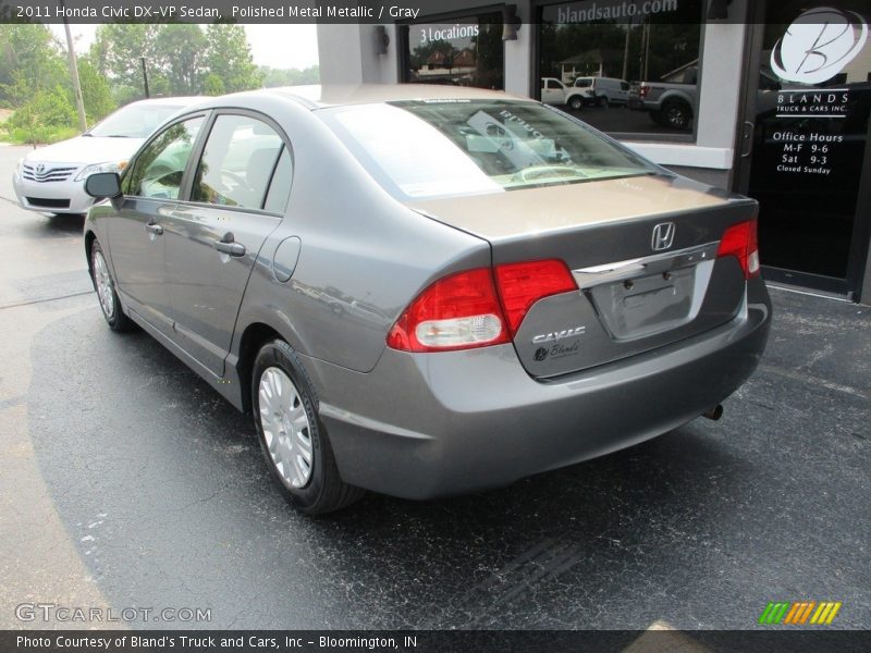 Polished Metal Metallic / Gray 2011 Honda Civic DX-VP Sedan