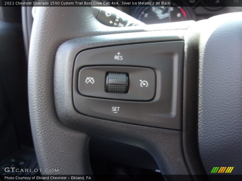 Silver Ice Metallic / Jet Black 2021 Chevrolet Silverado 1500 Custom Trail Boss Crew Cab 4x4