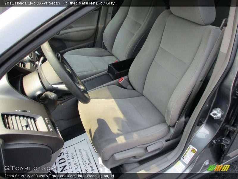 Polished Metal Metallic / Gray 2011 Honda Civic DX-VP Sedan