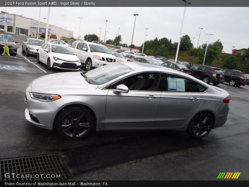 Ingot Silver / Ebony 2017 Ford Fusion Sport AWD