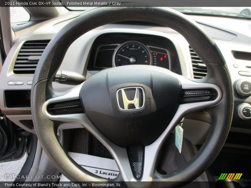 Polished Metal Metallic / Gray 2011 Honda Civic DX-VP Sedan