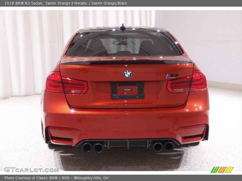Sakhir Orange II Metallic / Sakhir Orange/Black 2018 BMW M3 Sedan