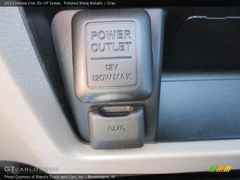 Polished Metal Metallic / Gray 2011 Honda Civic DX-VP Sedan