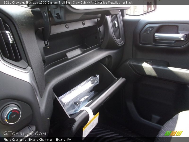Silver Ice Metallic / Jet Black 2021 Chevrolet Silverado 1500 Custom Trail Boss Crew Cab 4x4