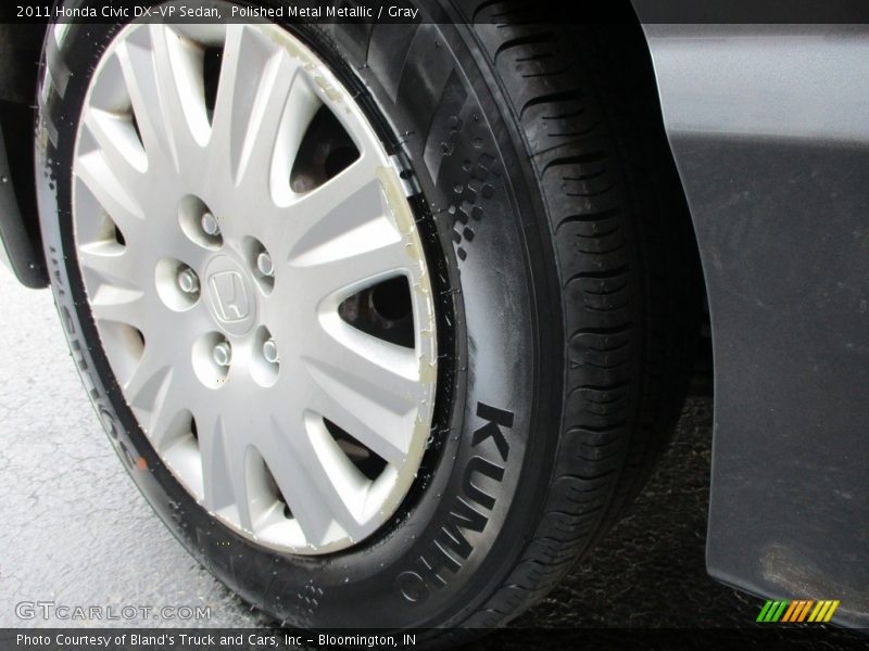 Polished Metal Metallic / Gray 2011 Honda Civic DX-VP Sedan