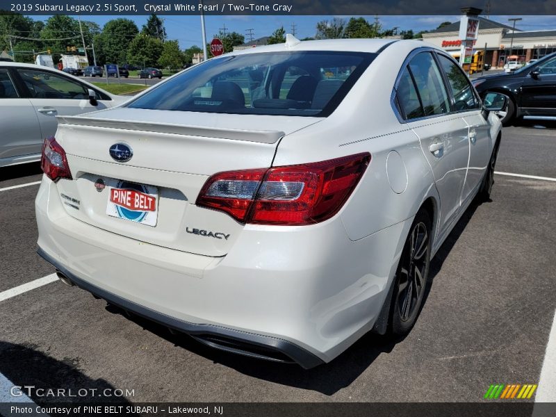 Crystal White Pearl / Two-Tone Gray 2019 Subaru Legacy 2.5i Sport