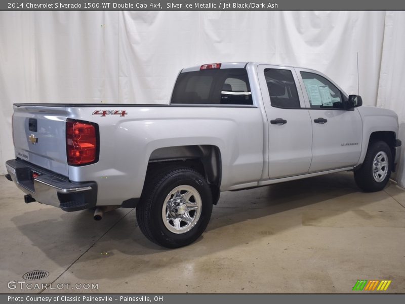 Silver Ice Metallic / Jet Black/Dark Ash 2014 Chevrolet Silverado 1500 WT Double Cab 4x4