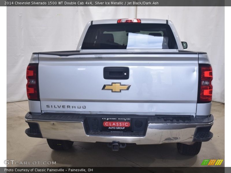 Silver Ice Metallic / Jet Black/Dark Ash 2014 Chevrolet Silverado 1500 WT Double Cab 4x4