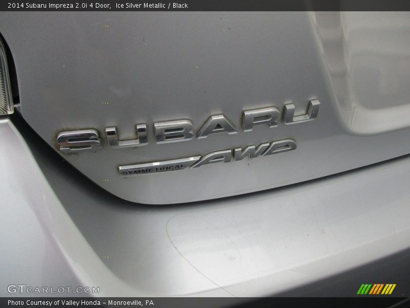 Ice Silver Metallic / Black 2014 Subaru Impreza 2.0i 4 Door