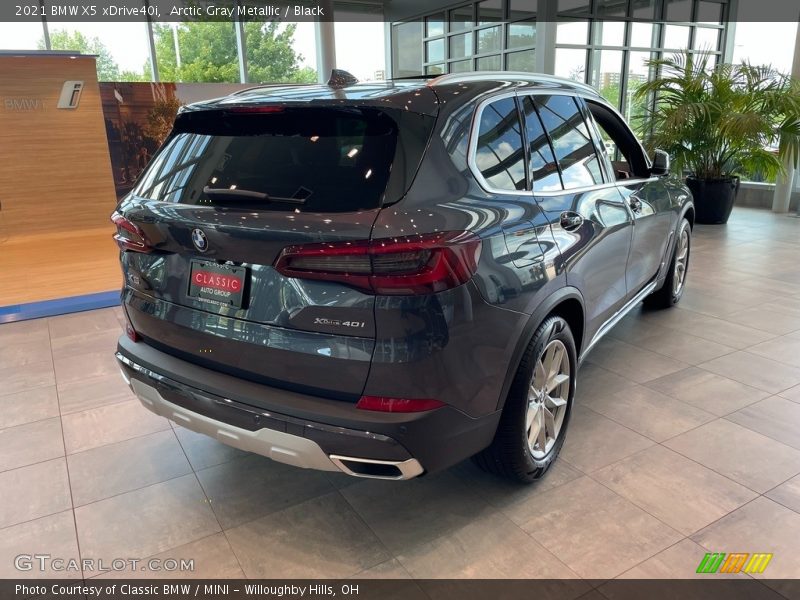 Arctic Gray Metallic / Black 2021 BMW X5 xDrive40i