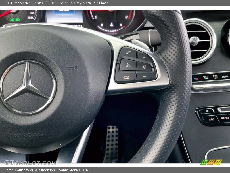 Selenite Grey Metallic / Black 2018 Mercedes-Benz GLC 300