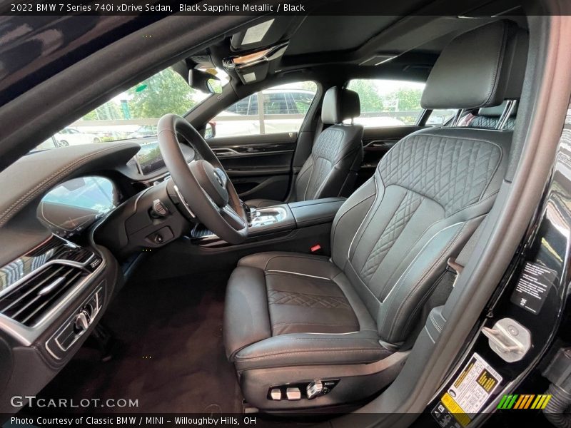  2022 7 Series 740i xDrive Sedan Black Interior