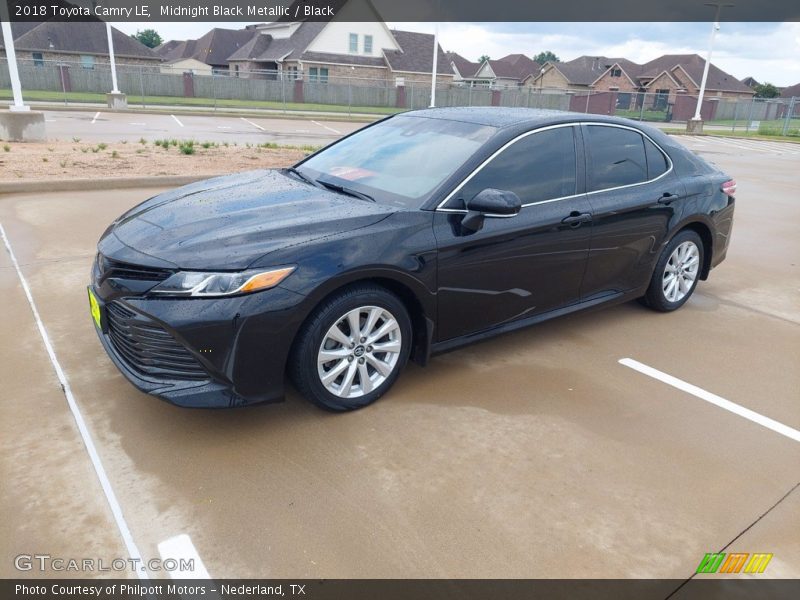 Midnight Black Metallic / Black 2018 Toyota Camry LE