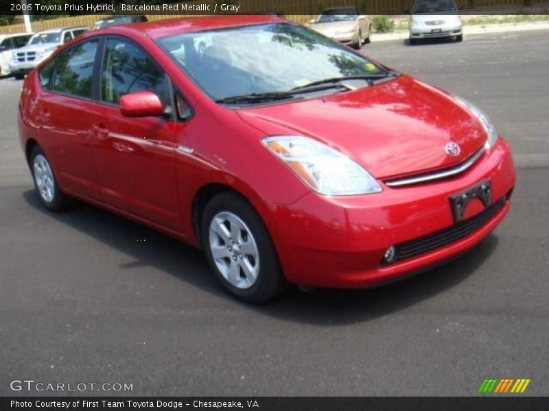Barcelona Red Metallic / Gray 2006 Toyota Prius Hybrid