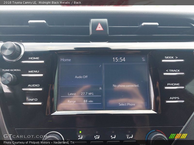 Midnight Black Metallic / Black 2018 Toyota Camry LE