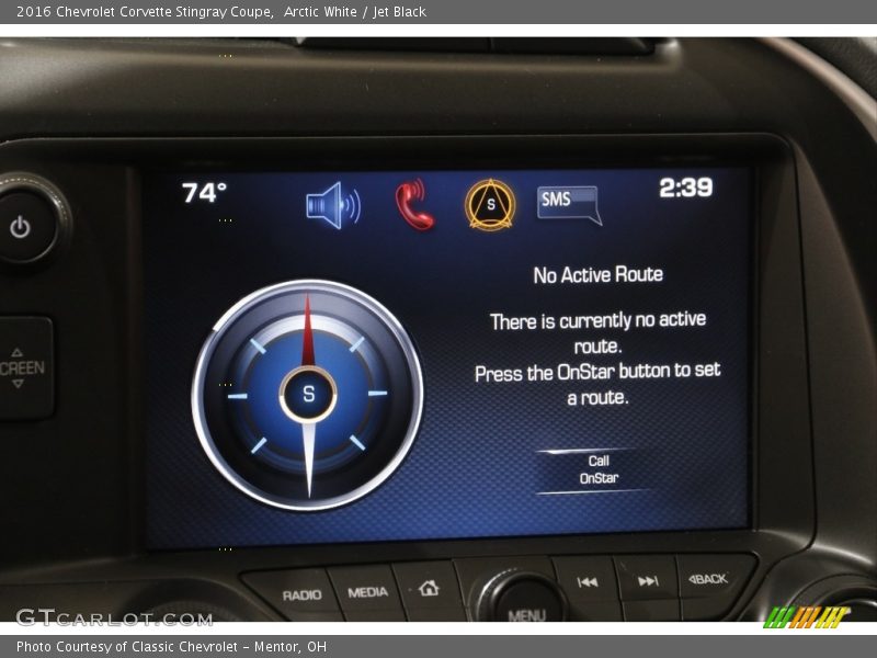 Controls of 2016 Corvette Stingray Coupe