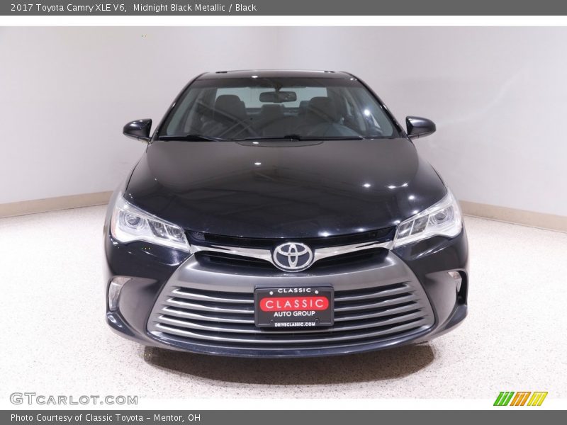 Midnight Black Metallic / Black 2017 Toyota Camry XLE V6