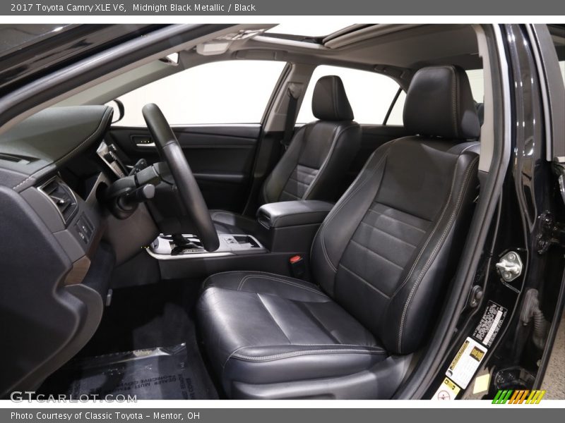 Midnight Black Metallic / Black 2017 Toyota Camry XLE V6