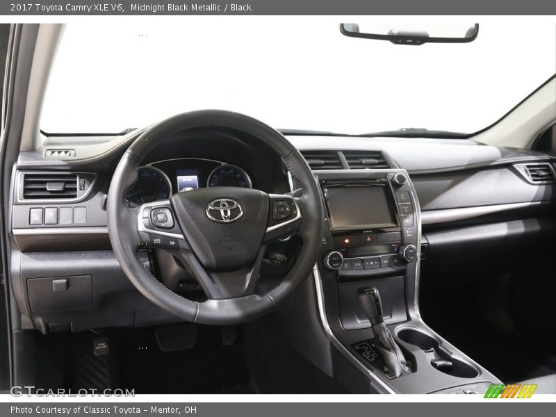 Midnight Black Metallic / Black 2017 Toyota Camry XLE V6