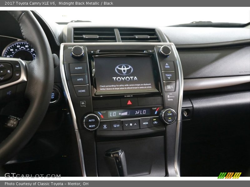 Midnight Black Metallic / Black 2017 Toyota Camry XLE V6