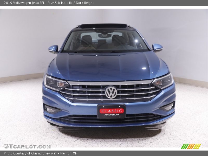 Blue Silk Metallic / Dark Beige 2019 Volkswagen Jetta SEL