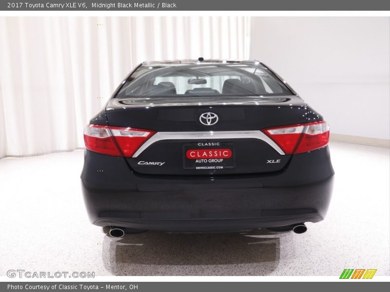 Midnight Black Metallic / Black 2017 Toyota Camry XLE V6